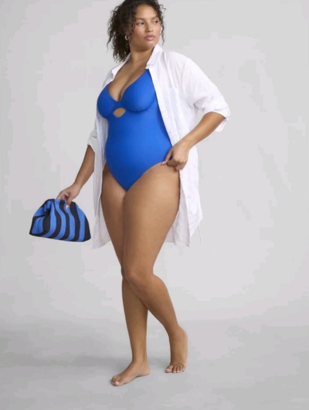 Time and Tru Women's Underwire One Piece Swimsuit, Sizes 3X. T25